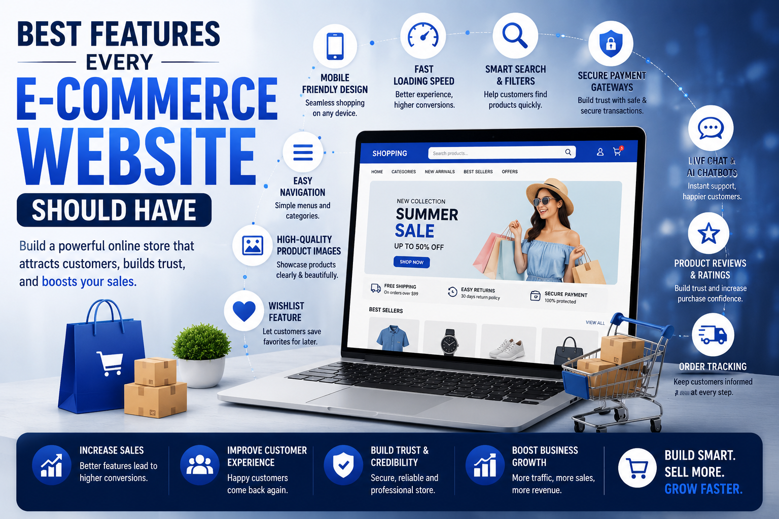 Best Features Every E-Commerce Website Should Have :-